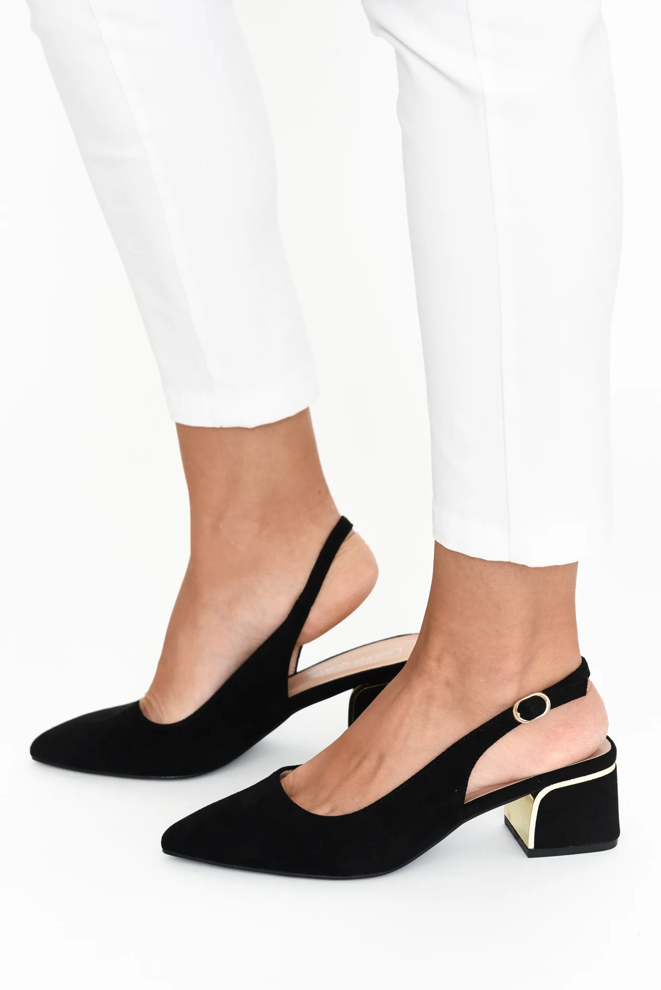 Jonty Black Slingback Heel - Image 5