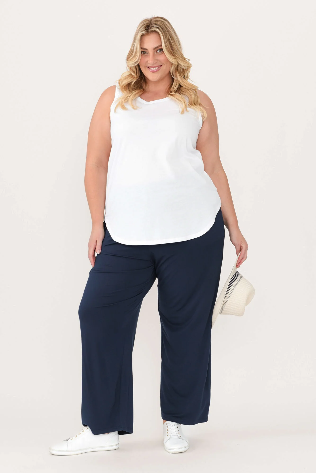Keira White Cotton Tank - Image 9