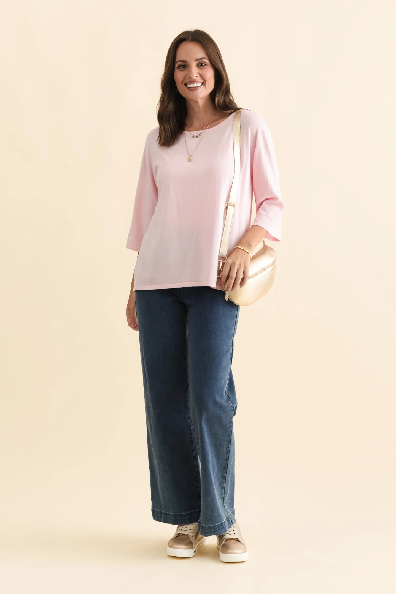 Maddy Blue Wide Leg Jeans - Image 3