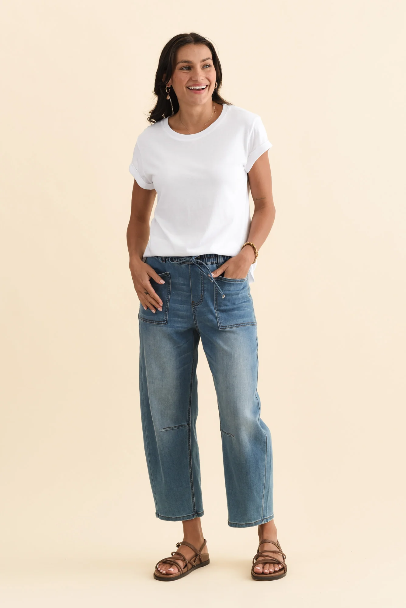 Manly White Cotton Tee - Image 7